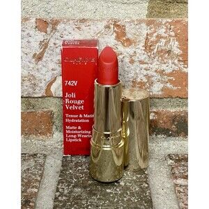 Clarins Joli Rouge Velvet Matte & Moisturizing Lipstick  742V NIB